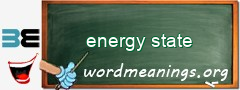 WordMeaning blackboard for energy state